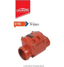 Resim 100 Mm Kilitli Paslanmaz Klapeli Çekvalf 
