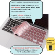 Resim Klavye Koruyucu Macbook Klavye Air Pro (Türkçe Q) (Eski USB'li Model 2008/2017) ile Uyumlu 