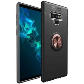 Resim KVY Samsung Galaxy Note 9 Yüzüklü Manyetik Ravel Kılıf 