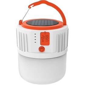 Resim Symbee 24 Led Güneş Enerjili Kamp Lambası, Usb Şarj/çıkış, Power Bank Fonksiyonu, 2 Pil Ve Pil Seviyesi Göstergesi - Orta Boy Beyaz 