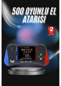 Resim 3.5 İnç 500'ü 1 Arada Klasik Oyun Konsolu Nostalji Oyunlu Atari 