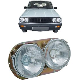 Resim Renault 12 Toros Ön Far Sağ Sol Takım Halinde Çift Yuvarlak Model 