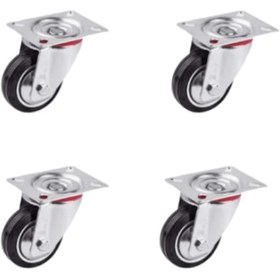 Resim Hts 602 Bağlantılı 100lük Galvaniz Kaplama Slb Tekerlek 4 Adet 