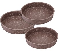 Resim Saflon SF8500GR Granit 3'lü Yuvarlak Fırın Tepsi 28-32-36 CM 