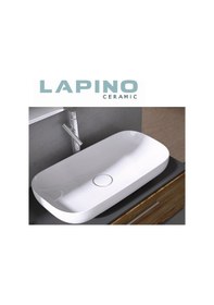 Resim Lapino Premium 90 CM Tezgah Üstü Lavabo Beyaz 