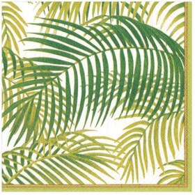 Resim Palmiye Desenli Yemek Peçetesi 