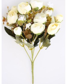 Resim Brüksel Şakayık Gül Demeti Beyaz-krem Beyaz 