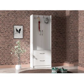 Resim Abre Vm-348 Beyaz Vestiyer Portmanto Ayakkabılık 