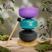 Resim 6 Tonlu Çelik Dil Davul Seti, 1 Adet Dış Mekan Bahçe Yağmur Davulu, 3 İnç Karbon Çelik El Davulu, Geliştirilmiş Müzik Yağmur Zili, Dış Mekan Keyfi ve Meditasyon İçin Mükemmel, Müzik Festivalleri, Düğün ve Doğum Günü Partileri İçin Uygun, Öğrenmesi Kolay, müzik aleti, rain davul 