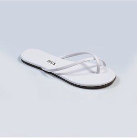 Resim Kadın Çapraz Beyaz Parmak Arası Terlik Beyaz 