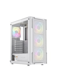 Resim Fazeon F11 750w 80plus Bronze Mesh 4x120mm Rgb Fanlı Atx Beyaz Bilgisayar Kasası 
