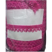 Resim Çamaşır Lastiği Dantelli 1 cm 1 Metre Fuşya 