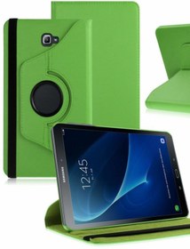 Resim TahTicMer Samsung Galaxy Tab4 T230 T232 T235 Kılıf Uyku Modlu 360° Dönerli Standlı 7 Inç Yeşil 