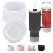 Resim 40oz Yalıtımlı Silikon Su Şişesi Kılıfı - Kaymaz, Isıya Dayanıklı & Dayanıklı, Yürüyüş, Kamp & Fitness için 