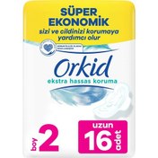 Resim Orkid Extra Hassas 4'lü Paket Uzun 16'lı 