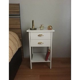 Resim Retro Gold 2 Çekmeceli Komodin 