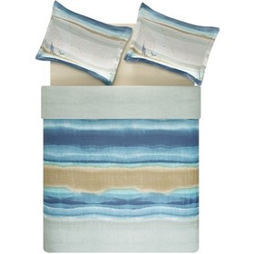Resim Puffy Frau Çift Kişilik Saten Nevresim Takımı - Mavi MAVI 