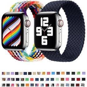 Resim Sones Naylon Tek Dönüşlü Örgülü Saat Kordonu iOS Uyumlu Watch Ultra 49mm-watch Ultra 2 49mm / Se Se 3-se Akıllı Saat Aks. 47690118 