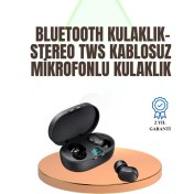Resim Techno Stock Kablosuz Kulak Içi Bluetooth Kulaklık Stereo Dokunmatik Kontrollü Kulaklık 