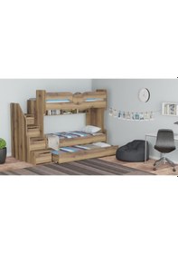 Resim 2Aevmoduler Mdf 3 Kişilik Ranza 1.Kalite 