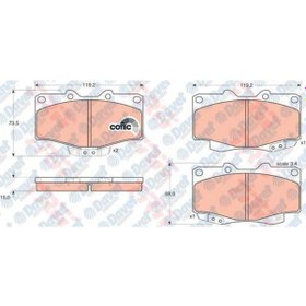 Resim On Fren Balatası Hılux 88 - 00 Ln 106 4x4 09 Landcruıser 96 
