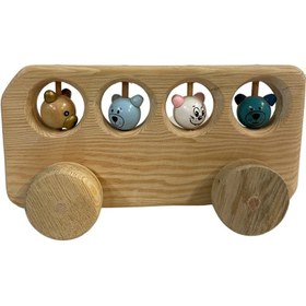 Resim Ahşap Boncuklu Otobüs 