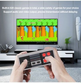 Resim Lemestar D16 Ev Tipi Minik Oyun Konsolu - 620 Yerleşik Oyun, İki Kollü, Çift Oyuncu Desteği, Av Video Çıkışı, Avrupa Standartı 
