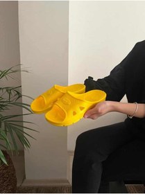 Resim Behtah Kundura Önü Açık Esnek Yumuşak Kaymaz Balkon Banyo Bahçe Tuvalet Terliği 