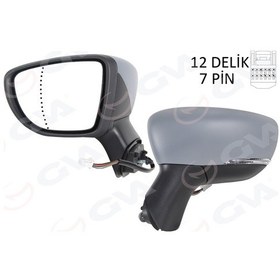 Resim Gva 1014821 Dış Dikiz Aynası Sol Eletrikli Isıtmalı Sinyalli Astarlı Asferik Captur 17- 963028590r 