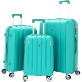 Resim Mena Rise Polipropilen Üçlü Valiz Seti V305 Cam Göbeği 