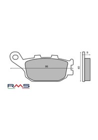 Resim Suzukı Gsx-R 250 Arka Fren Balata Rms (533940803) 