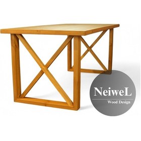 Resim Neiwel Move Doğal Ahşap Mutfak Ve Yemek Masası-80-100 Açık Ceviz 