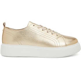 Resim Network Gold Kadın Deri Sneaker 