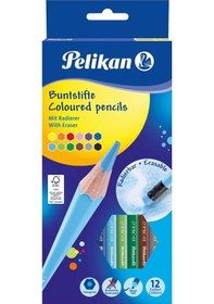 Resim Pelikan Kuru Boya Kalemi Silgili 12 Li 700689 