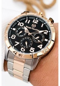 Resim Sergio Tacchini Premium Lüx Çelik Kordon Erkek Kol Saati Gümüş-rose Stsd009 Çok Renkli 