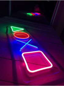 Resim vinyuup Playstation Tuş Takımı Neon Led 