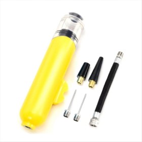 Resim Treapsures Iki Yönlü Mini Top Pompası Futbol Basketbol Voleybolu Oyuncak Yüzme Yüzüğü Can Yeleği Şişme Taşınabilir Pompa Sarı (Yurt Dışından) 