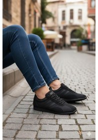 Resim M.p 261 6576 Rahat Esnek Sneaker Erkek Ayakkabı Siyah 