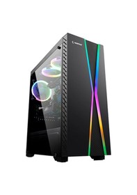 Resim Rampage X-Max 1*120Mm Fan Tempered Camlı Gaming Oyuncu Kasası 