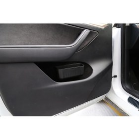 Resim Tesla Model Y / Model 3 Gözlük Muhafaza Kabı , Mat Siyah Renk 