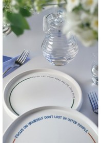 Resim Motto Line Stackable Pasta Tabağı 21 Cm 4 Adet 22645-22731-35-36 