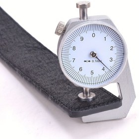 Resim 0-10mm Kadran Kalınlık Ölçer Deri Kağıt Kalınlık Metre Test Cihazı Deri Film Kağıt 