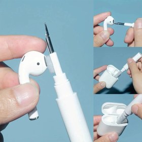 Resim Airpod için Temizleyici Kiti, Çok Fonksiyonlu Pro Temizleme Kalemi, Telefon Şarj Portu, Kulaklık, Kulaklıklar, Kulaklık, Kulaklık, iPod, Kılıf, iPhone, iPad, Dizüstü Bilgisayar için Çok Fonksiyonlu Temizleyici Kiti Yumuşak Fırça 