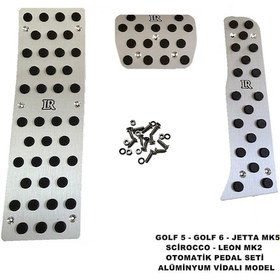 Resim Golf 5-6-Jetta Mk5-Scirocco-Leon Mk2 Alüminyum Pedal Set Otomatik 