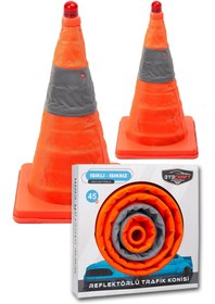 Resim Genel Markalar Katlanır Reflektörlü Işıklı Trafik Konisi Trafik Dubası 