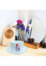 Resim Kişiye Özel Yeniyıl Temalı 2'li Set Baskılı Fincan Hk2425 