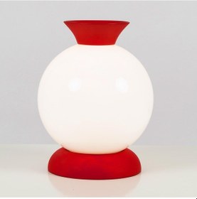 Resim Küre Abajur Bordo 