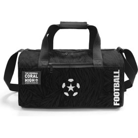 Resim Coral High Siyah Futbol Desenli Spor Çantası 27535 