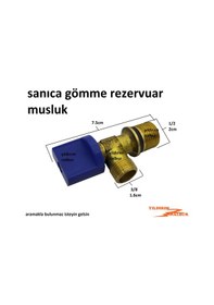 Resim Sanica Gömme Rezervuar 3/8 Musluk Sanıca Doldurma Flatör Musluk 