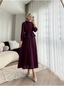Resim secret of VALORIA Kadın Fırfırlı Etekli Ikili Takım - Tesettür Giyim Kombin 